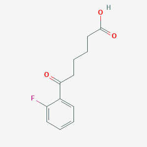 molecular formula C12H13FO3 B1325288 6-(2-Fluorophenyl)-6-oxohexanoic acid CAS No. 56721-59-6
