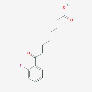 molecular formula C14H17FO3 B1325290 8-(2-Fluorophenyl)-8-oxooctanoic acid CAS No. 898766-58-0