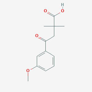 molecular formula C13H16O4 B1325291 2,2-Dimethyl-4-(3-methoxyphenyl)-4-oxobutyric acid CAS No. 898766-61-5