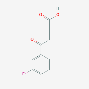 2,2-Dimethyl-4-(3-fluorophenyl)-4-oxobutyric acid