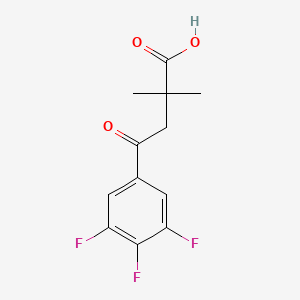2,2-Dimethyl-4-oxo-4-(3,4,5-trifluorophenyl)butanoic acid
