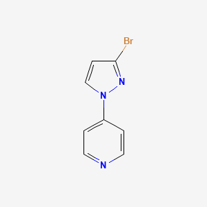 molecular formula C8H6BrN3 B13252999 4-(3-bromo-1H-pyrazol-1-yl)pyridine CAS No. 1874509-70-2
