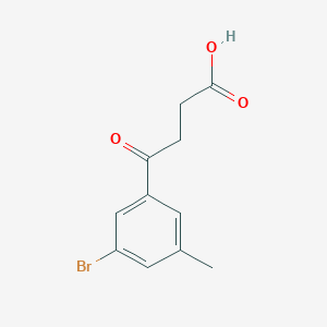 molecular formula C11H11BrO3 B1325312 4-(3-Bromo-5-methylphenyl)-4-oxobutyric acid CAS No. 898767-43-6