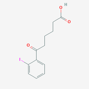 molecular formula C12H13IO3 B1325315 6-(2-Iodophenyl)-6-oxohexanoic acid CAS No. 898790-71-1
