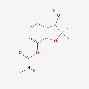 molecular formula C12H15NO4 B132532 3-Hydroxycarbofuran CAS No. 16655-82-6