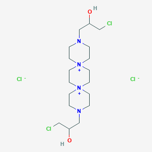 molecular formula C18H36Cl3N4O2+ B132533 Prospidium chloride CAS No. 23476-83-7