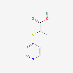 2-(Pyridin-4-ylsulfanyl)propanoic acid