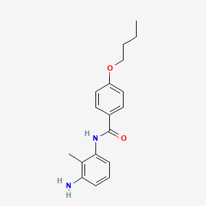 molecular formula C18H22N2O2 B1325362 N-(3-Amino-2-methylphenyl)-4-butoxybenzamide CAS No. 1017024-98-4