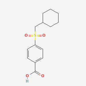 molecular formula C14H18O4S B1325363 4-[(cyclohexylmethyl)sulfonyl]Benzoic acid 