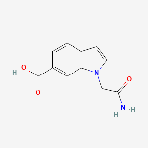 1-Carbamoylmethyl-6-indolecarboxylic acid
