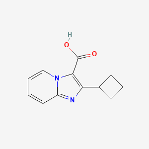 molecular formula C12H12N2O2 B13253714 2-Cyclobutylimidazo[1,2-a]pyridine-3-carboxylic acid 