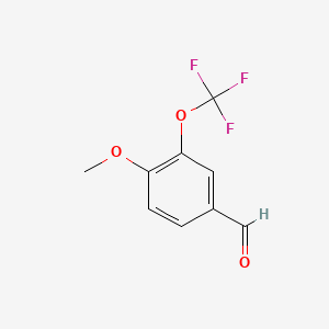 molecular formula C9H7F3O3 B1325372 4-Methoxy-3-(trifluoromethoxy)benzaldehyde CAS No. 853771-90-1