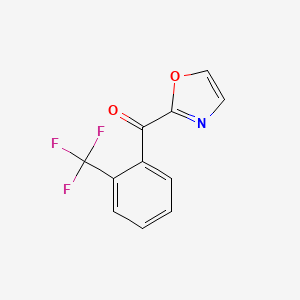 molecular formula C11H6F3NO2 B1325378 2-(2-Trifluoromethylbenzoyl)oxazole CAS No. 898759-62-1