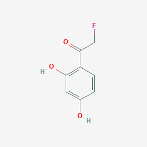molecular formula C8H7FO3 B132538 1-(2,4-Dihydroxyphenyl)-2-fluoroethanone CAS No. 147220-82-4