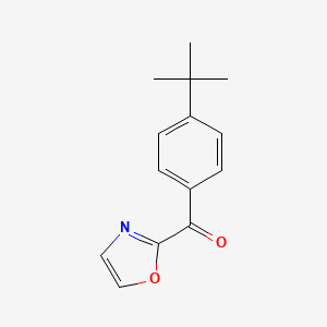 molecular formula C14H15NO2 B1325392 2-(4-T-Butylbenzoyl)oxazole CAS No. 898760-03-7