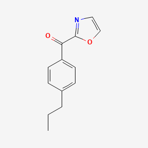 molecular formula C13H13NO2 B1325394 2-(4-Propylbenzoyl)oxazole CAS No. 898760-07-1