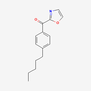 molecular formula C15H17NO2 B1325396 2-(4-Pentylbenzoyl)oxazole CAS No. 898760-11-7