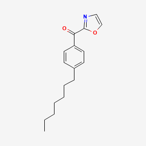 molecular formula C17H21NO2 B1325397 2-(4-庚基苯甲酰)噁唑 CAS No. 898760-15-1