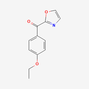 molecular formula C12H11NO3 B1325398 2-(4-Ethoxybenzoyl)oxazole CAS No. 898760-17-3