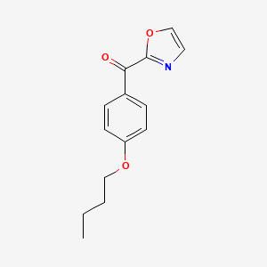B1325400 2-(4-Butoxybenzoyl)oxazole CAS No. 898760-23-1