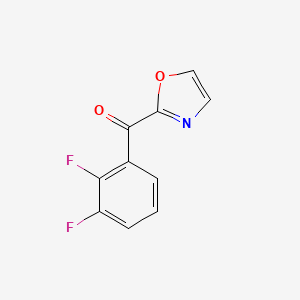 molecular formula C10H5F2NO2 B1325403 2-(2,3-Difluorobenzoyl)oxazole CAS No. 898760-35-5