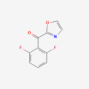 molecular formula C10H5F2NO2 B1325406 2-(2,6-Difluorobenzoyl)oxazole CAS No. 898760-44-6