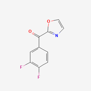 molecular formula C10H5F2NO2 B1325407 2-(3,4-Difluorobenzoyl)oxazole CAS No. 898760-47-9