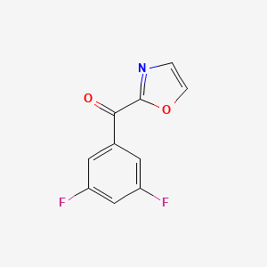molecular formula C10H5F2NO2 B1325408 2-(3,5-Difluorobenzoyl)oxazole CAS No. 898760-50-4