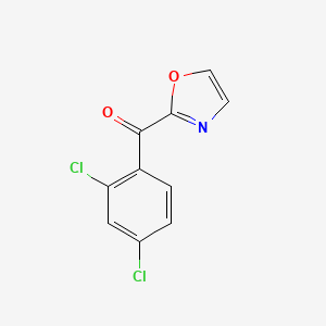 B1325410 2-(2,4-Dichlorobenzoyl)oxazole CAS No. 898760-56-0