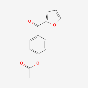 molecular formula C13H10O4 B1325413 2-(4-Acetoxybenzoyl) furan CAS No. 898766-23-9