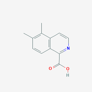 molecular formula C12H11NO2 B13254170 5,6-Dimethylisoquinoline-1-carboxylic acid 