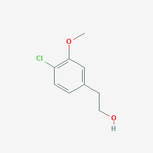 molecular formula C9H11ClO2 B13254189 2-(4-Chloro-3-methoxyphenyl)ethan-1-OL 