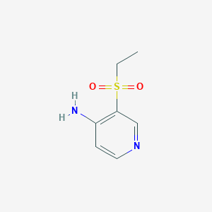 molecular formula C7H10N2O2S B13254320 3-(Ethanesulfonyl)pyridin-4-amine 