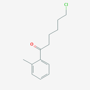 molecular formula C13H17ClO B1325439 6-Chloro-1-(2-methylphenyl)-1-oxohexane CAS No. 898785-14-3