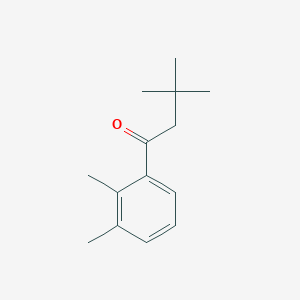 molecular formula C14H20O B1325443 2',3,3,3'-四甲基丁酰苯酮 CAS No. 898764-44-8
