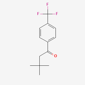 molecular formula C13H15F3O B1325455 3,3-二甲基-4'-三氟甲基丁酰苯酮 CAS No. 898764-76-6