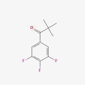 molecular formula C11H11F3O B1325463 2,2-二甲基-3',4',5'-三氟丙基苯甲酮 CAS No. 898789-80-5