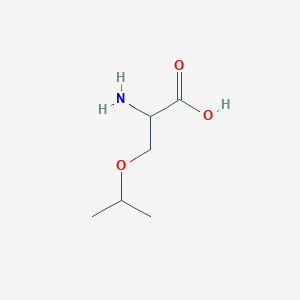 molecular formula C6H13NO3 B13254646 3-Isopropoxy alanine 