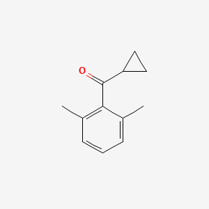 molecular formula C12H14O B1325469 Cyclopropyl 2,6-dimethylphenyl ketone CAS No. 870002-28-1
