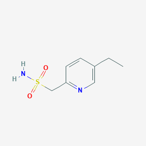 molecular formula C8H12N2O2S B13254759 (5-Ethylpyridin-2-YL)methanesulfonamide 