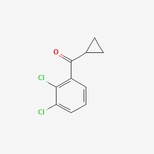 molecular formula C10H8Cl2O B1325476 环丙基 2,3-二氯苯基酮 CAS No. 898790-26-6