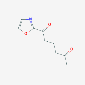 2-(5-Oxohexanoyl)oxazole