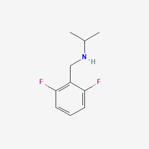 molecular formula C10H13F2N B13254811 [(2,6-Difluorophenyl)methyl](propan-2-yl)amine 