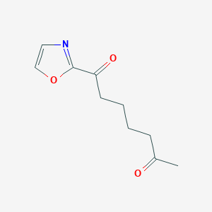 B1325482 2-(6-Oxoheptanoyl)oxazole CAS No. 898759-00-7