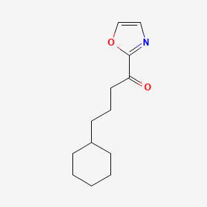 molecular formula C13H19NO2 B1325485 2-(4-环己基丁酰基)恶唑 CAS No. 898759-08-5