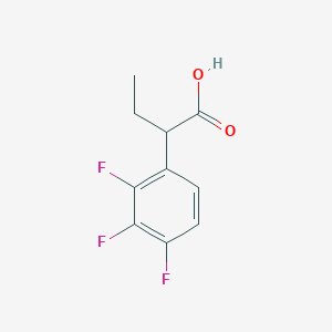 molecular formula C10H9F3O2 B13254859 2-(2,3,4-Trifluorophenyl)butanoic acid 