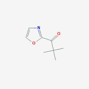 molecular formula C8H11NO2 B1325486 2-(2,2,2-Trimethylacetyl)oxazole CAS No. 898759-14-3