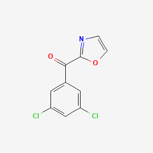 molecular formula C10H5Cl2NO2 B1325493 2-(3,5-Dichlorobenzoyl)oxazole CAS No. 898784-28-6