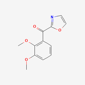 molecular formula C12H11NO4 B1325494 2-(2,3-Dimethoxybenzoyl)oxazole CAS No. 898784-30-0