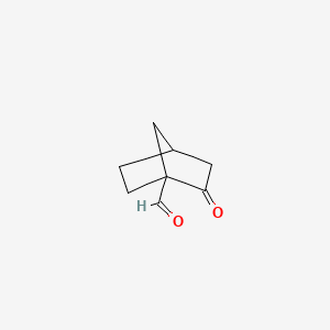 molecular formula C8H10O2 B13254942 2-Oxobicyclo[2.2.1]heptane-1-carbaldehyde 